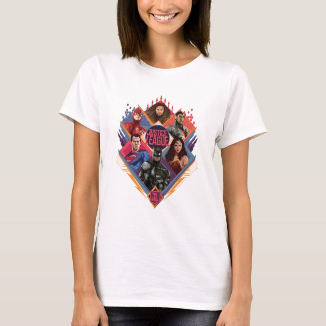 Camiseta Justice League | Diamond Hatch Group Badge (Anverso)