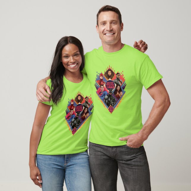 Camiseta Justice League | Diamond Hatch Group Badge (Unisexo)