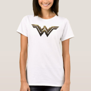 Camiseta Justice League   Metallic Wonder Woman Symbol