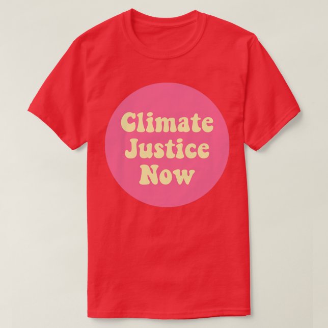 Camiseta Justicia climática ahora (Diseño del anverso)