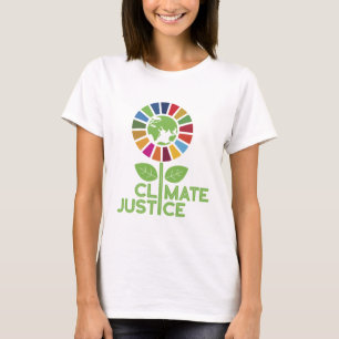 Camiseta Justicia climática Objetivos globales de las Nacio