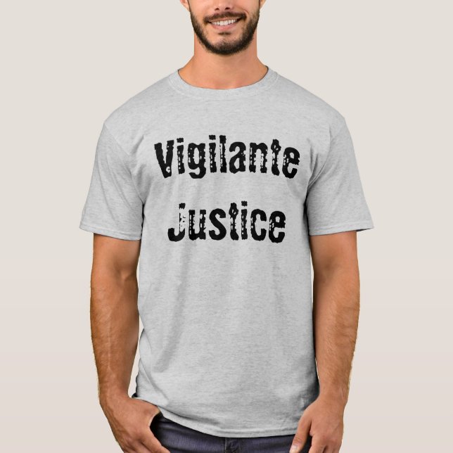 Camiseta Justicia del vigilante (Anverso)