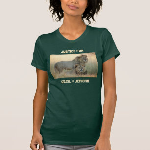 Camiseta Justicia para Cecil y Jericho Hermanos Leones