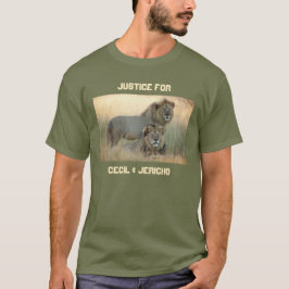 Camiseta Justicia para Cecil y Jericho los Leones Hermanos