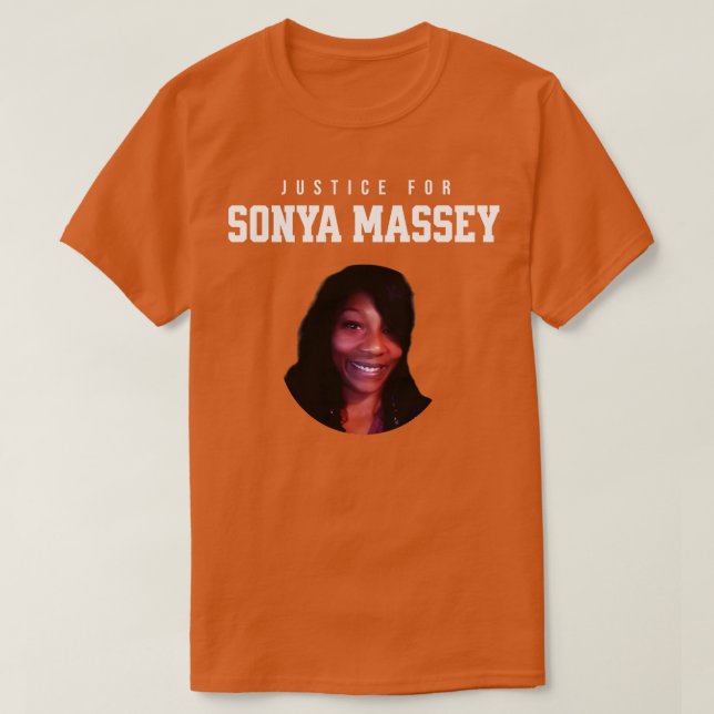 Camiseta Justicia para el tributo Sonya Massey 1 (Diseño del anverso)