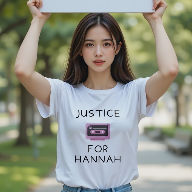 Camiseta Justicia para Hannah 13 razones por qué T-Shirt (Subido por el creador)