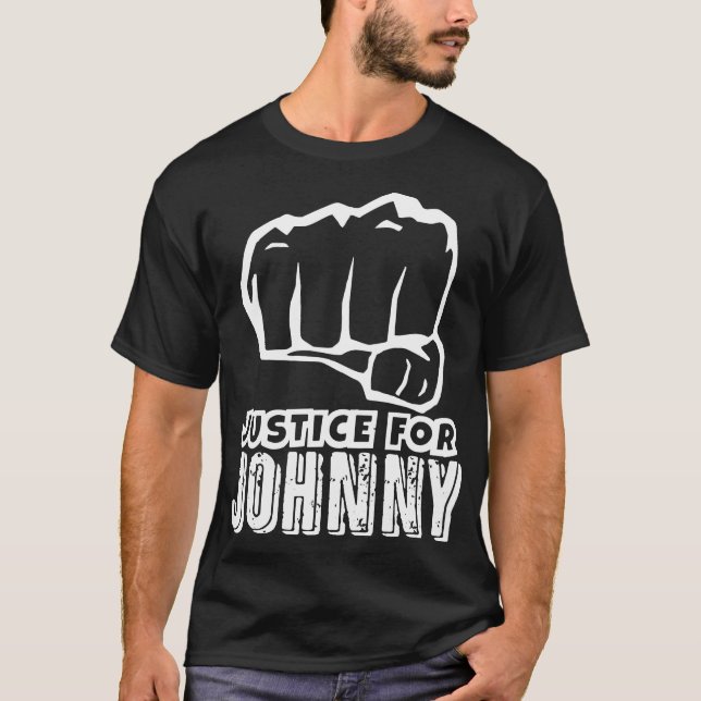 Camiseta Justicia Para Johnny, Apoya a Johnny (Anverso)