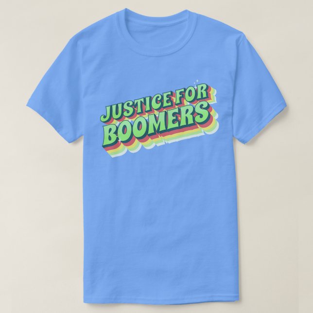 Camiseta Justicia para los boomers (Diseño del anverso)