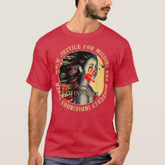 Camiseta Justicia para MMIW desaparecida mina indígena ases