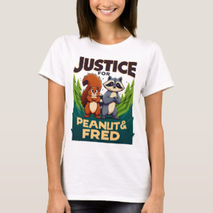 Camiseta Justicia para Peanut The Squirrel y Fred