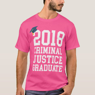 Camiseta Justicia Penal Mayor Graduación E De Graduado 2018