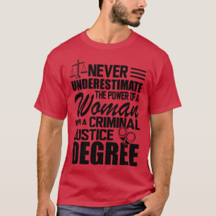 Camiseta Justicia Penal Nunca subestimes el poder de 