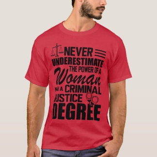 Camiseta Justicia Penal Nunca subestimes el poder de 