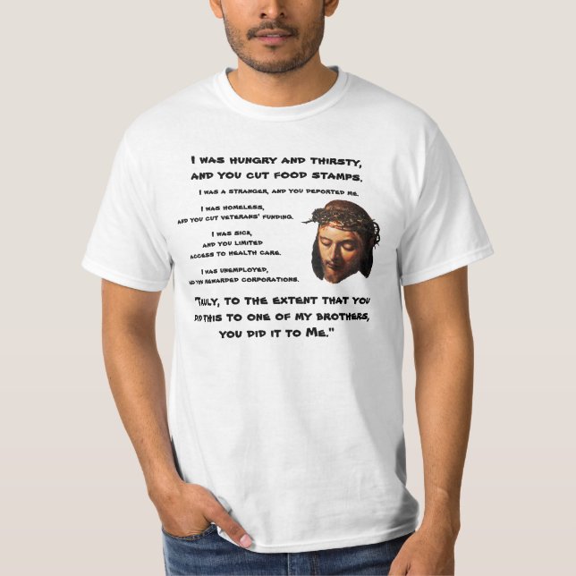 Camiseta Justicia social Jesús (Anverso)