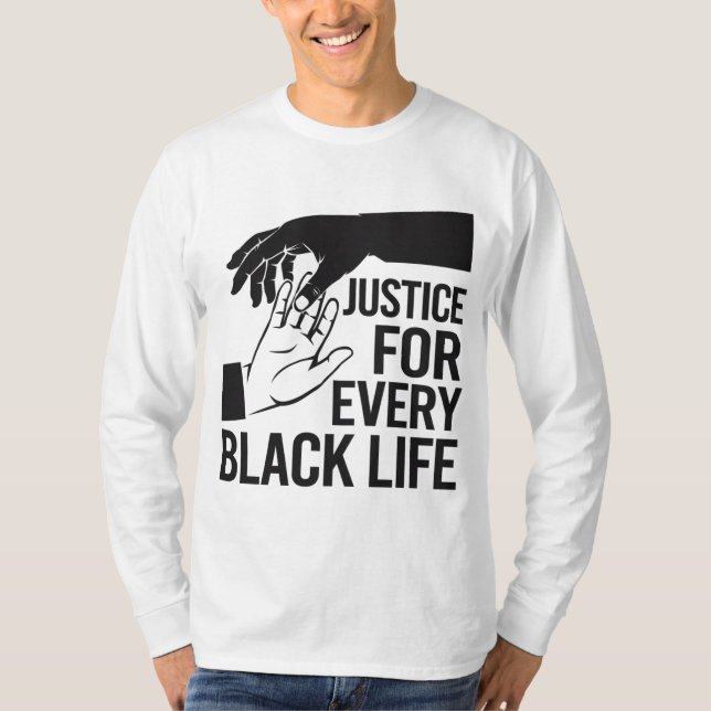 Camiseta Justicia social para las comunidades negras (Anverso)