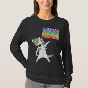 Camiseta Justicia social Unicornio protesta por la igualdad