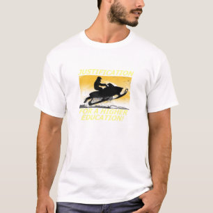 Camiseta Justificación para un Snowmobile T de una
