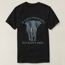 CAMISETA JUSTIFICAR LA FELICIDAD, ESTABLECER FELIZ LIBRE