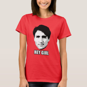 Camiseta Justin Trudeau - "ey chica "
