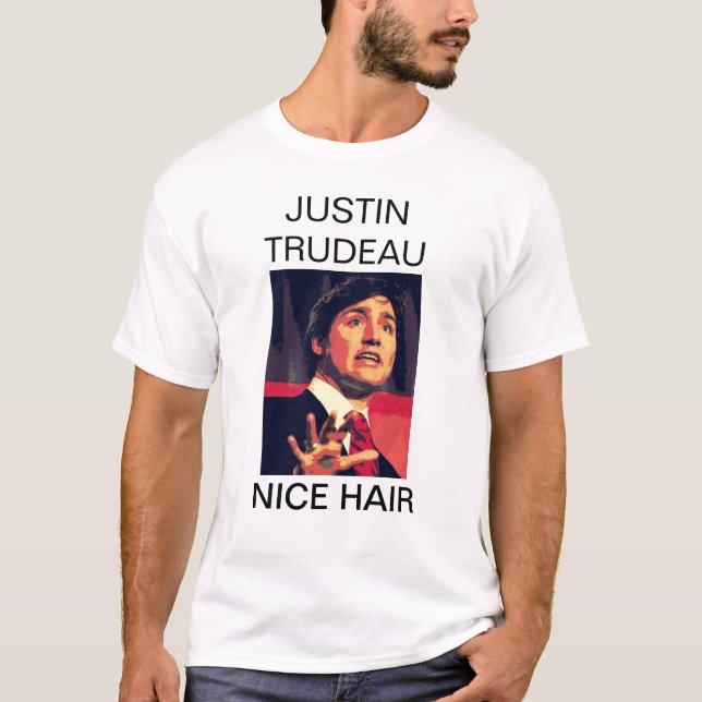 Camiseta Justin Trudeau - Niza pelo (Anverso)