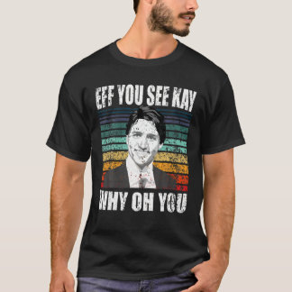 Camiseta Justin Trudeau Sarcástico anti-Canadá