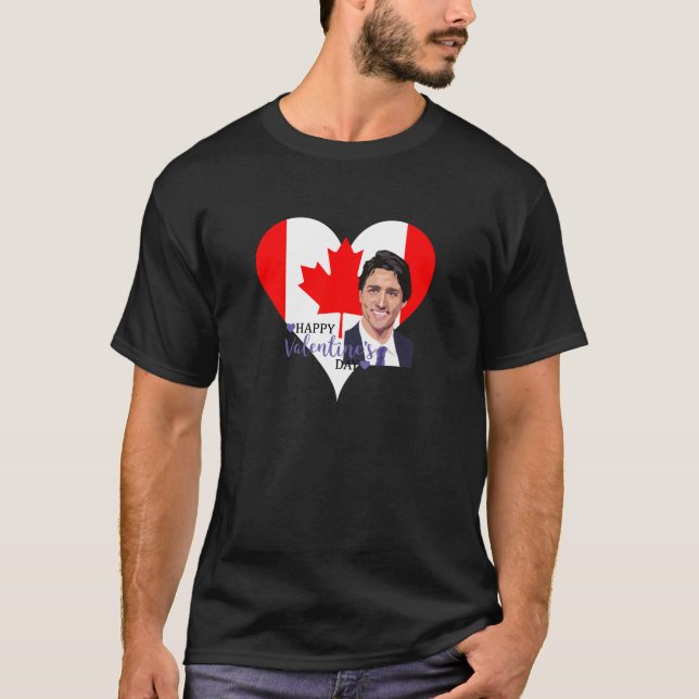 Camiseta justin trudeau valentine (Anverso)
