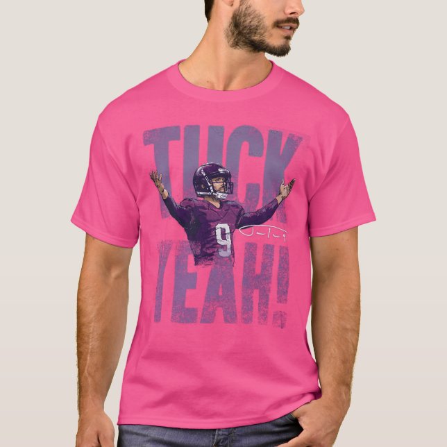 Camiseta Justin Tucker Tuck Yeah Bold (Anverso)
