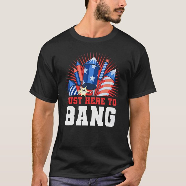 Camiseta Justo Aquí A Bang Gift Cuarto De Julio (Anverso)