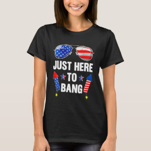 Camiseta Justo Aquí A La Bang 4 De Julio Los Gafas De Fuego