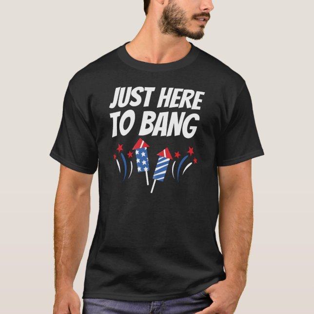Camiseta Justo Aquí Al Bang 4 De Julio (Anverso)