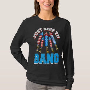 Camiseta Justo Aquí Al Bang 4 De Julio Alojamiento De Bande