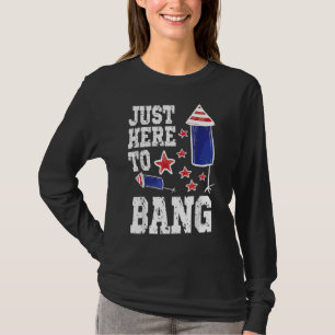 Camiseta Justo Aquí Al Bang 4 De Julio Bandera Americana 1