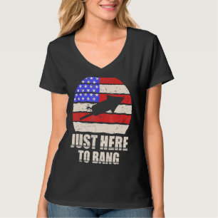 Camiseta Justo Aquí Al Bang 4 De Julio Bandera Americana 1
