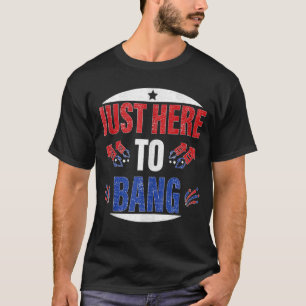 Camiseta Justo Aquí Al Bang 4 De Julio Bandera Americana 10