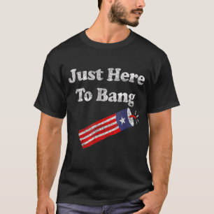 Camiseta Justo Aquí Al Bang 4 De Julio Bandera Americana 5