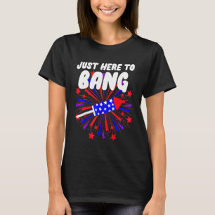 Camiseta Justo Aquí Al Bang 4 De Julio El Equipo De Bandera
