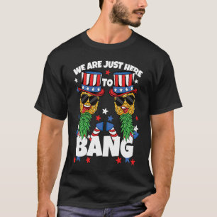 Camiseta Justo aquí al Bang 4 de julio Pineapple Couple Swi