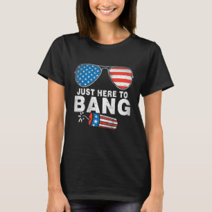 Camiseta Justo Aquí Para Bang Firework 4 De Julio Niños