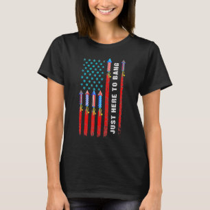 Camiseta Justo Aquí Para Bang Fuegos Artificiales La Bander