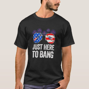 Camiseta Justo Aquí Para Bang Gafas De Sol Uu Bandera Fuego