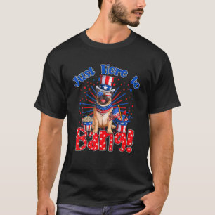 Camiseta Justo Aquí Para Bang Gracioso 4 De Julio De Julio