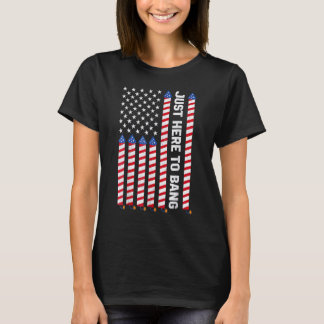 Camiseta Justo Aquí Para Bang Los Fuegos Artificiales De La