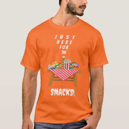 Camiseta Justo aquí para comer algo