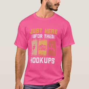 Camiseta Justo Aquí Para El Funny Hogar De Camp RV