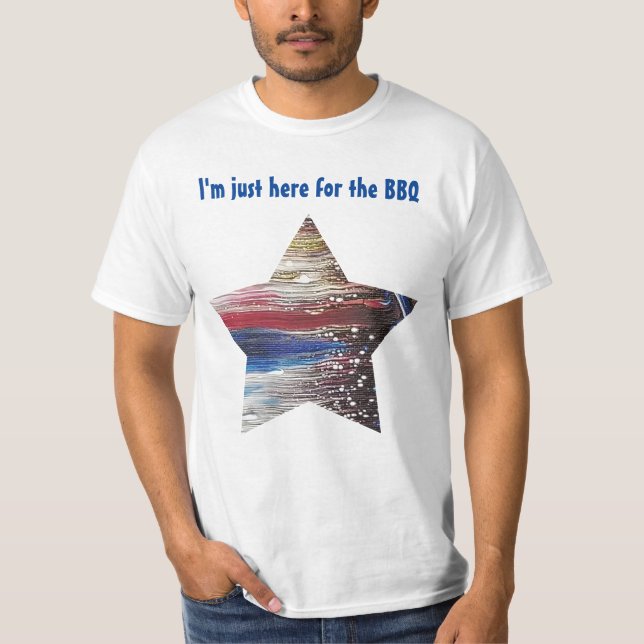 Camiseta Justo aquí para la barbacoa (Anverso)