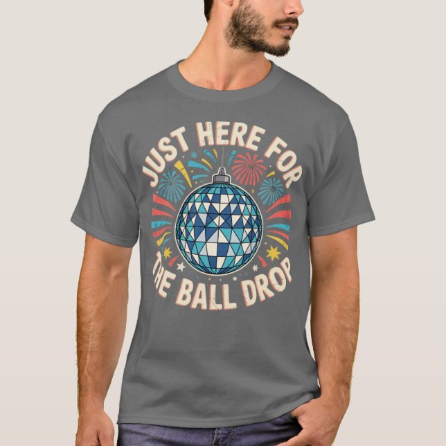 Camiseta Justo aquí para la caída de la pelota (Anverso)