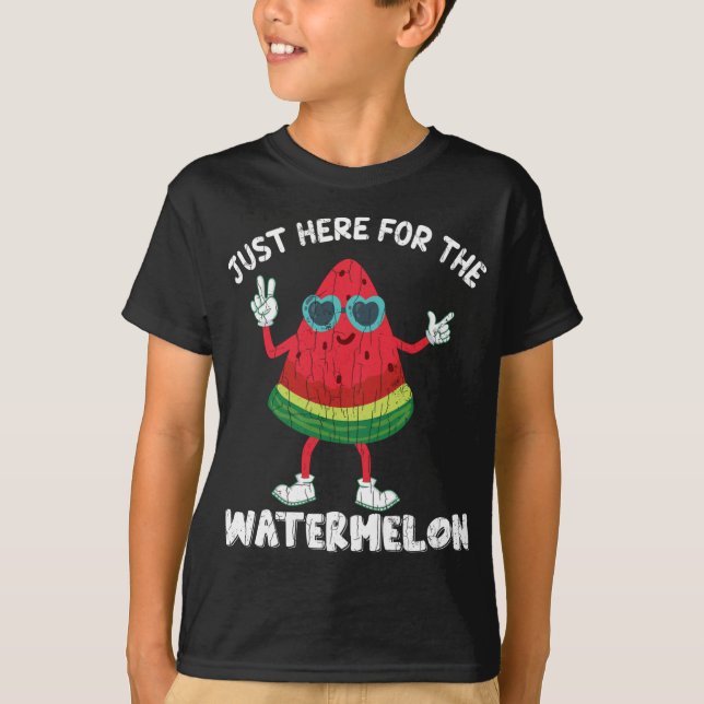 Camiseta Justo Aquí Para La Divertida Fruta De Verano De La (Anverso)