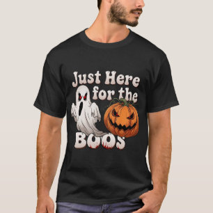 Camiseta Justo aquí para la divertida Halloween de BOOS