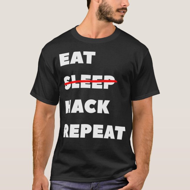 Camiseta Justo Aquí Para La Hackathon De Hacking Coding Swa (Anverso)
