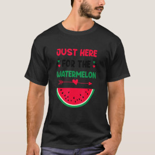Camiseta Justo Aquí Para La sandía Las sandías Aman El Cot